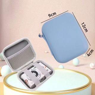 相機包 皮質防水CCD相機包 復古卡片機收納盒 硬殼防摔緩震便攜手提, 藍色相機包【皮質】, 1個