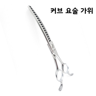 드림펫 강아지 숱가위 커브 요술가위 애견 반려동물 셀프 미용, 1개, 커브 요술 가위