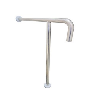 【海夫健康生活館】304不鏽鋼 T型落地安全扶手 斜坡板專家推薦 管徑38.1mm (ST2-381), ( ST2-381-7570), 1個