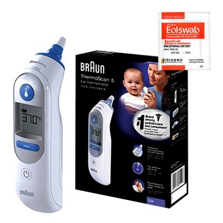 브라운 써모스캔 적외선 귀 체온계 IRT6510 + 필터 21개 + 알콜스왑 1p, 1세트