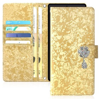 갤럭시S24 울트라 S928 - 큐우드 물방울 큐빅 지폐2칸+카드5장 지갑형 케이스 + 손목스트랩