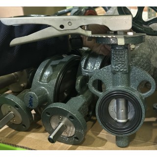 웨이퍼형 버터플라이밸브 10Kgf 50A EPDM(자동밸브 테프론 등 옵션 가능), 1개, LEVER