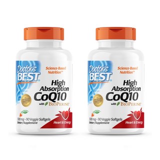 Doctor's BEST 高吸收輔酶Q10植物軟膠囊, 90顆, 2罐