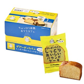 [정식수입] 비어드파파 촉촉하고 부드러운 파운드케이크 바닐라 1Box, 8개, 39g