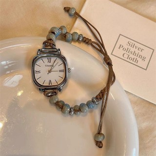 일본 중고등학생 빈티지 비즈 작은 고퀄 디지털 시계 팔찌