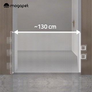 엔빙 길이조절 안전문 접이식 메쉬 슬라이드 반자동 가림막, 1개, 매쉬 화이트 (MOP-021 WH)