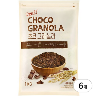 동서 초코 그래놀라 시리얼, 1kg, 6개