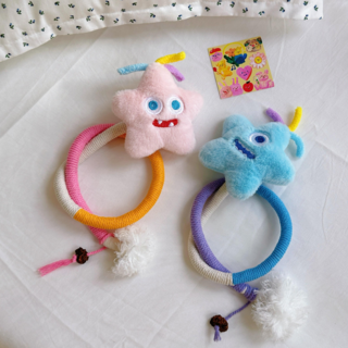 loyanyy 고양이 장난감 치석제거 고양이치발기 캣츠 낚시줄 밧줄 심심풀이 캣츠 놀이봉, 1개, 블루,핑크세트