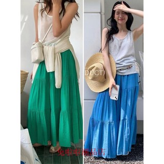 經典百搭透氣棉麻長裙A字半身裙下著 棉麻 透氣 裙子 長裙 舒適 百搭 女神 長擺遮胯顯瘦飄逸拖地長裙 日係文藝範