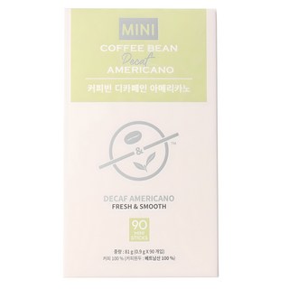 The Coffee Bean 低咖啡因美式原豆即溶咖啡, 90入, 1個, 0.9g