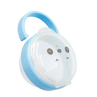 奶嘴收納盒 台灣現貨 獨立包裝 可放香草奶嘴 熊熊造型 奶嘴盒 奶嘴收納 香草奶嘴收納盒 香草奶嘴盒 防塵盒 外出便攜, 003 藍色, 1個