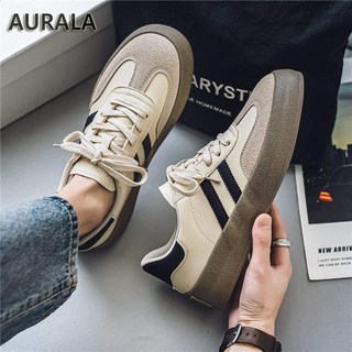 AURALA 남성 캐주얼 스니커즈 운동화 트렌디 발편한 운동화 데일리 워킹화