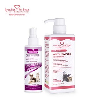 GBPH好寶貝 熱銷體驗組 舒敏護膚雙入組 癢癢防舔咬噴霧 問題肌洗毛精 毛孩適用, 1個