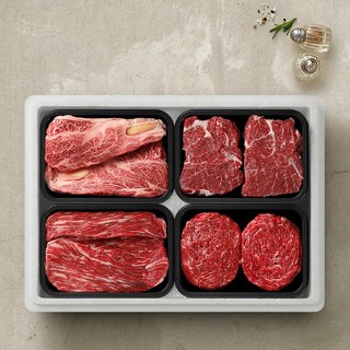 투뿔한소 한우 1++등급 구이용 선물세트 3호 1.2kg, 1개