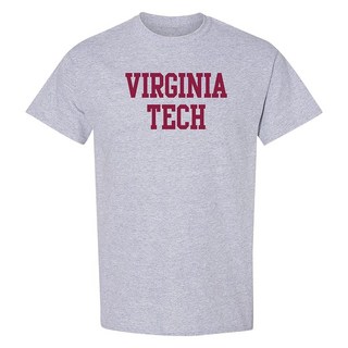 UGP Campus Apparel AS01 - Virginia Tech Hokies 베이직 블록 티셔츠 미디엄 스포츠 그레이_117052