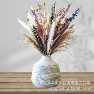 熱銷蒲葦草乾燥花束：小蘆葦、兔尾草、小拂塵，自然風格居家裝飾花藝材料, HS170。