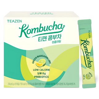 TEAZEN 茶禪 康普茶 青橘萊姆口味, 1盒, 5g, 50條