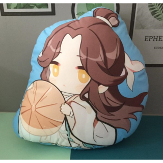 티레오 천관사복 양면소파쿠션 화련 커플 화성 사련 캐릭터 굿즈 인형베개 솜포함 소프트 등받이쿠션 사무실 의자허리쿠션 홈/카페/자동차 인테리어 차박, 사련 쿠션-01