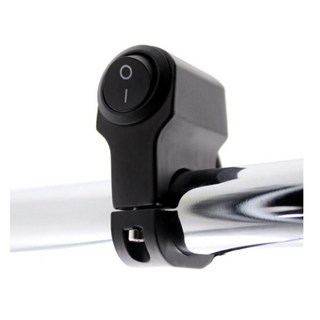 킹콩 오토바이 방수 스위치 LED 푸쉬 버튼 푸쉬락 온오프 라이트 핸들바, 1개, 1단