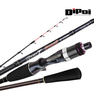 Dipoi 티탄팁 RODSTONE 로드스톤 심해 갑오징어 문어낚시대 제주 남해 메탈팁 175MH, 1:9액션, 퍼플