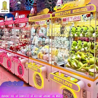 2025 최신형 미니 인형 뽑기 기계 가정용 업소용 집게 머신 핑크, 1개, 클래식 -최고 구성, 기본 모델명/품번