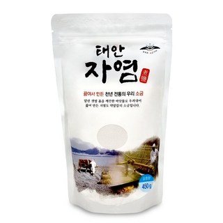 국산 갯벌 소금 태안 자염 450g 끓여만든 소금, 1개