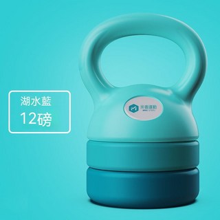 【熱銷Top1-限時下殺】【台灣】可調節壺鈴 壺鈴 健身壺鈴 提壺啞鈴 競技壺鈴 運動居家使用 練臀翹臀 力量訓練 核心, 漸變藍12磅(超取限一組)