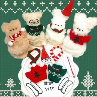 모모 모루인형 키링 만들기 메리크리스마스 세트, 1개