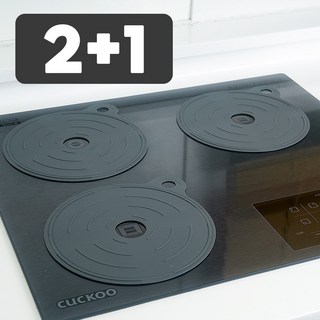 소노리떼 국산 인덕션 보호매트 웨이브(WAVE) 세트 대형 22cm, 3개, 차콜