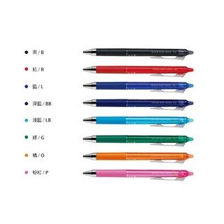 PILOT百樂 FRIXION POINT KNOCK 04 極細按鍵魔擦筆 0.4mm, 橘O 魔擦筆, 1個