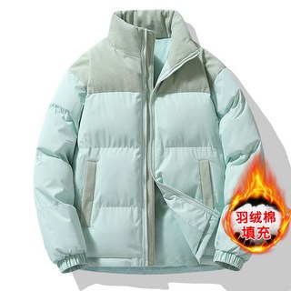 拼色麵包服棉衣 北面爆款冬季情侶保暖寬鬆棉服