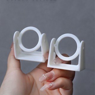 2개입 회전식 압축봉 커튼봉 홀더 거치대 지지대 걸이 무타공 부착식 O형 O자 2p