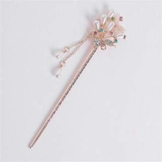 U&U샵 핑크골드 헤어비녀 한복뒤꽂이