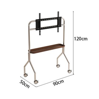 電視家 電視落地支架 客廳臥室不鏽鋼移動式掛架 適用43-75寸電視 簡約現代風