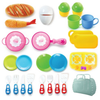 젠토이 싹뚝 자르기 요리놀이 쿠킹 27종 세트 SS20-12, MIX (믹스), 5개