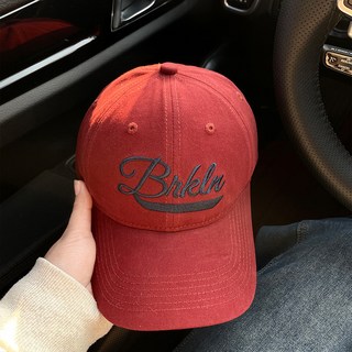 安可拉紅棒球帽 寬簷大頭圍顯臉小休閒鴨舌帽