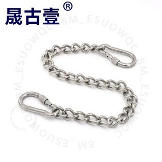 304不鏽鋼靜電鏈條 扭鏈 麻花鏈 鐵鏈 保險鈎 鞦韆焊口鏈 掛鏈 4/5mm, 1個