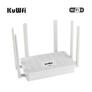 KuWFi AX3000 2.4G 5G 듀얼 밴드 공유기 무선 AP 기가비트 WAN 이더넷 포트 6개 안테나 VPN 128명 사용자 M, 01 EU Plug, 01 AX3000 AP Router
