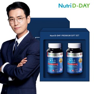 뉴트리디데이 프리미엄 오메가3 골드 1100 2병 선물세트
