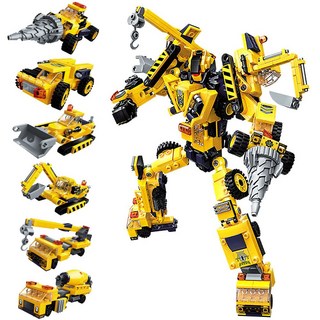 중기기갑 중장비차 합체 로보트 블록, 1개