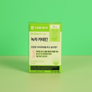 대웅제약 DR BEAR 닥터베어 녹차 카테킨 (30일분) 유산균 다이어트 체지방 감소, 3개, 30정