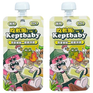 沙發馬鈴薯 吃軟飯貓咪主食餐包 2入 貓咪濕糧 方便攜帶, 野營雞蛙, 60g