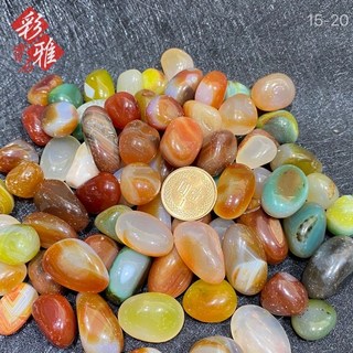 《彩雅寶石精品》 各色滾石晶粒 水晶碎石 紅磚玉 東菱玉 粉晶 七彩瑪瑙 靑金石 黃水晶 1000g