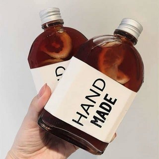 VITO 斜肩玻璃瓶浮游花瓶 扁酒瓶 zakka 浮游花 漂浮花 玻璃瓶 療癒系, 1個, 250ml / 超商單勿超過15支, 250ml / 超商單勿超過15支