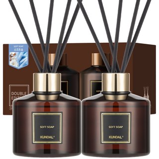 쿤달 퍼퓸 디퓨저 2p + 섬유스틱 10p, 소프트솝, 200ml, 1개