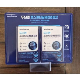 뉴트리원 두뇌엔 포스파티딜세린 앤 징코 1000mg x 30캡슐 x 2입, 1세트, 60정