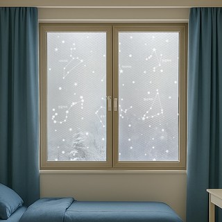 [딱포미] 물없이 붙이는 뽁뽁이 -더블- 별자리 1m X 10m 겨울 단열뽁뽁이 단열창문뽁뽁이 결로방지 난방비절감 필수템, 1개