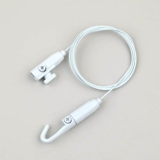 철물백화점 액자레일 액자걸이 와이어 레일걸이, B5 거북등 강력잠금(중) 화이트, 1개