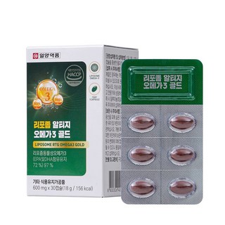 일양약품 리포좀 알티지 오메가3 골드 600mg, 1개, 30정