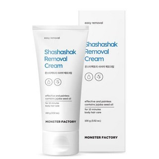 샤샤샥 제모크림 겨드랑이 종아리 다리털 순한 제모제, 1개